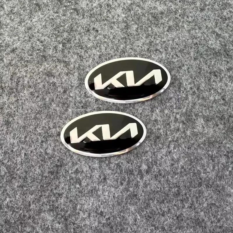 2026 Heißer Autoaufkleber Auto Lenkrad Mittel Emblem Aufkleber Dekoration Für KIA EV6 Sorento Niro Stinger Ceed Carnival K5 K9 S
