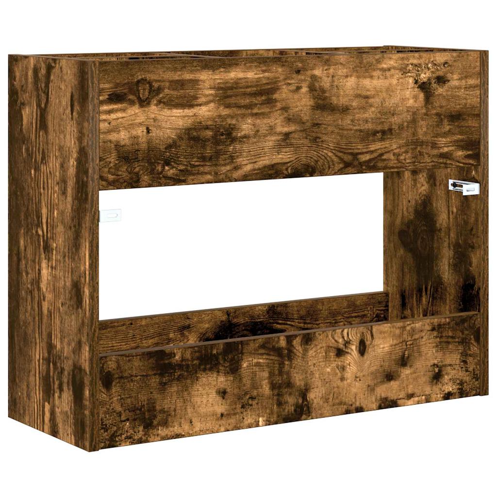 Umbrella Stand Smoked Oak 65 x 24 x 50 cm
