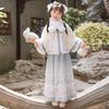 Jupe Hanfu Hiver pour Filles Bambino à Motif Visage de Cheval