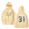 Women's And Men's  Fashionable Hooded Long Sleeved Printed Casual Pullover Unisex Sweatshirt Top
