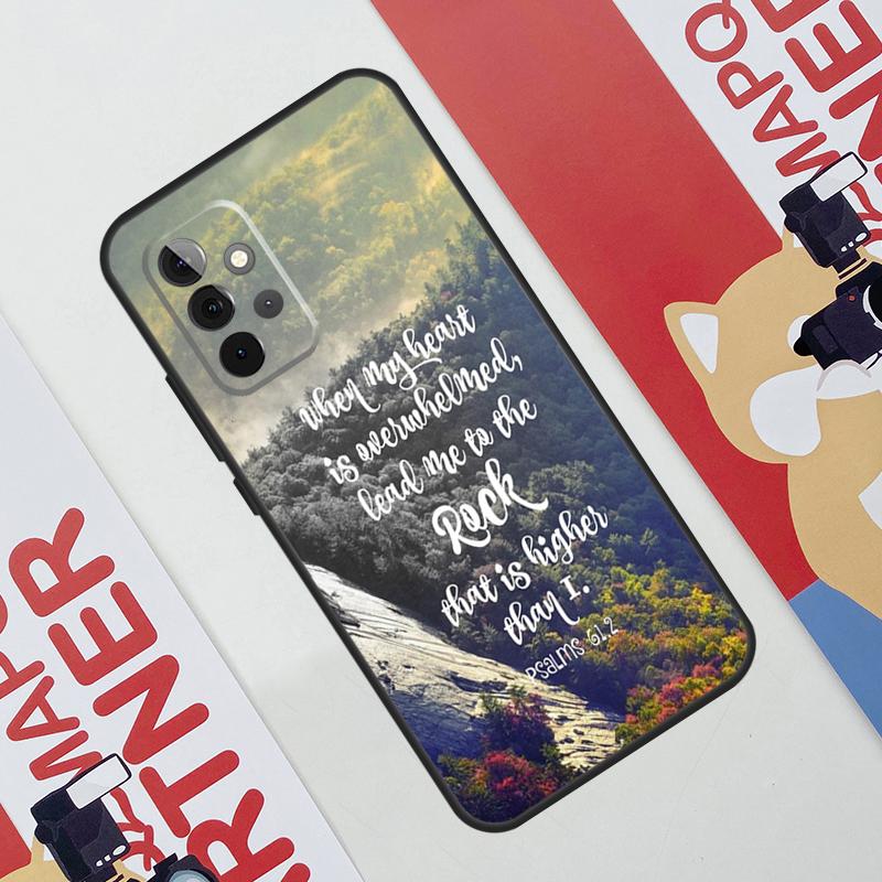 Christliche Psalmen Hülle Für Samsung Galaxy A06 A16 A36 A56 A55 A35 A33 A53 A13 A23 A17 A54 A34 A14 A52 A32 A15