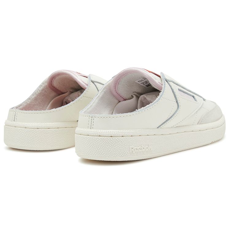 Reebok Club C Laceless Mule Chalk Women Sneakers White Baked-Earth Frost-Berry GZ5319