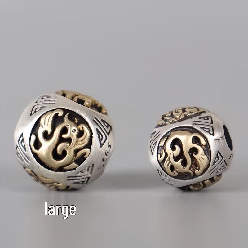 Tibetan Daoist Divine Beads: Azure Dragon, White Tiger, Vermilion Bird, Black Tortoise - Cultural Accessories & DIY Parts