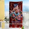 Atletico Madrid Customizable Name Beach Towel Super Soft & Absorbent Suitable for Sports Travel Swimming Yoga Bathroom Beach And Pool