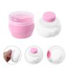 FRCOLOR Baby Powder Puffs, Set of 2, Powder Case Container, Talcum Powder, Empty, Pink, Baby Powder, Plush Puff, Kids Powder Puff, For Babies and Chil
