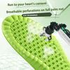 1 Pair Breathable Shock-absorbing Insoles Men's Outdoor Sport Insoles Soft Elastic Sole Comfortable Arch Support Insoles