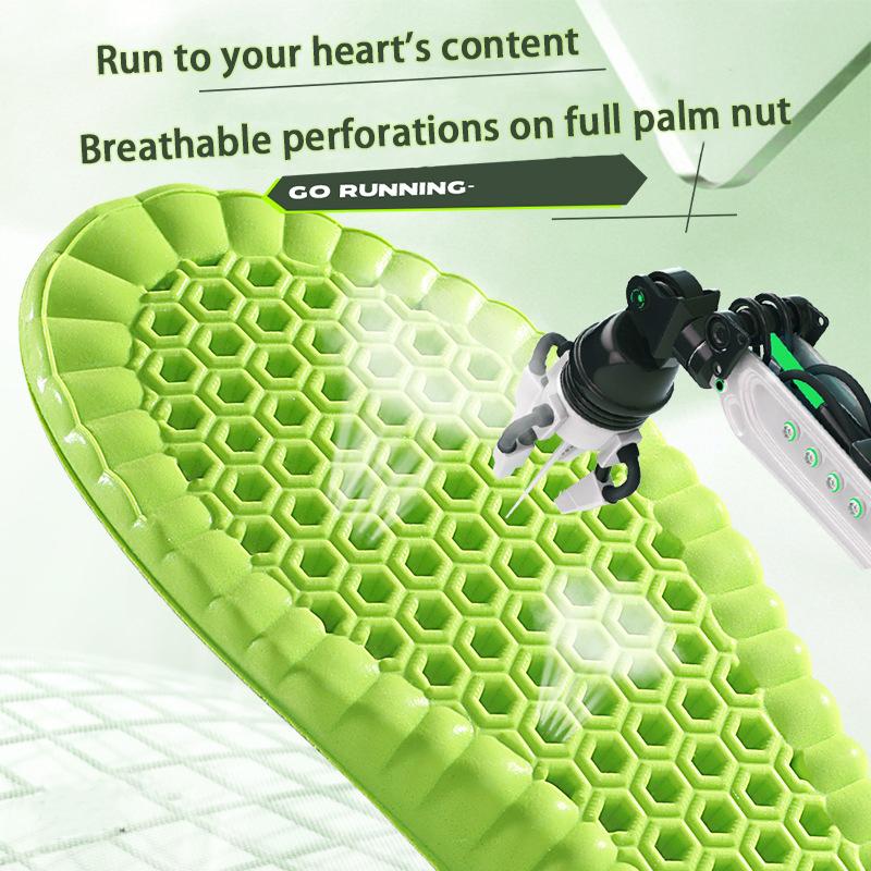 1 Pair Breathable Shock-absorbing Insoles Men's Outdoor Sport Insoles Soft Elastic Sole Comfortable Arch Support Insoles
