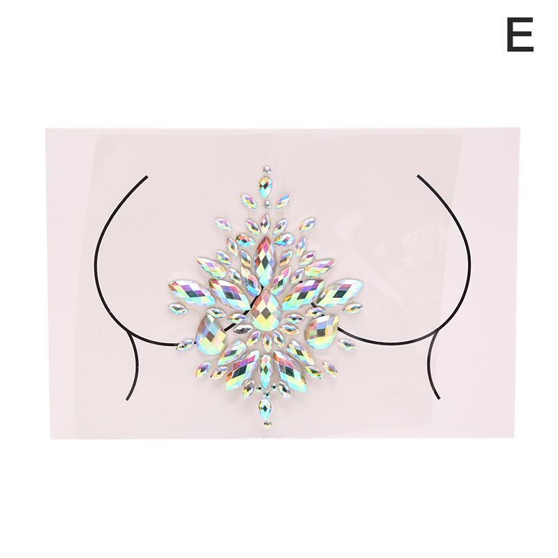 Akryl krystall brystvorte deksel klistremerke selvklebende bryst bryst lim sexy klistremerker