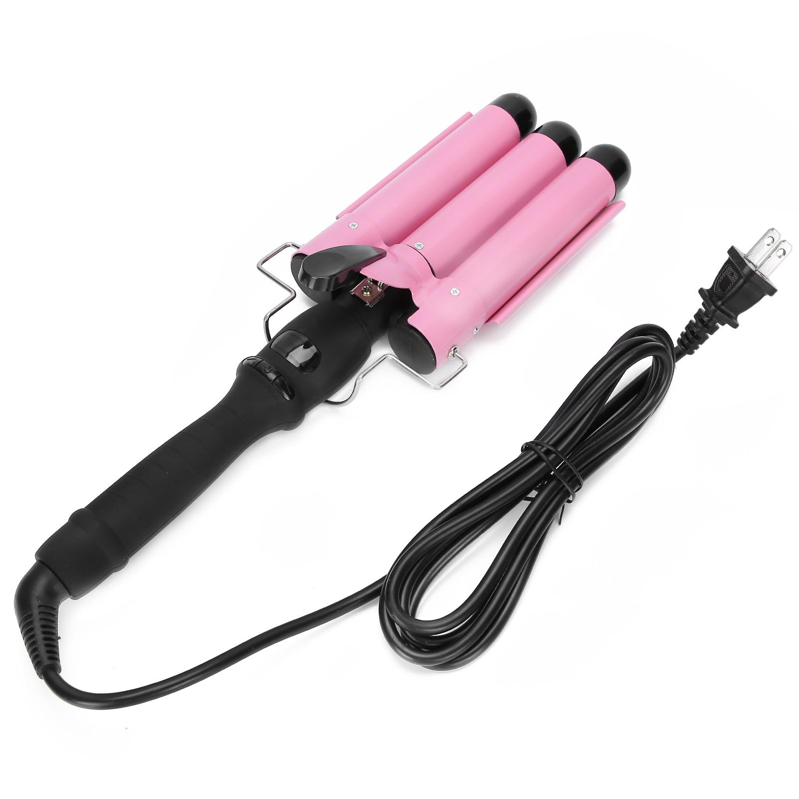 

Плойка для волосся Waver Triple Pipe LCD Hair Curling Iron Wand Електричний інструмент для укладання волосся US PLUG 28mm