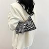 Fashion Zebra Leopard Print Women Handbag PU Leather Underarm Shoulder Bags