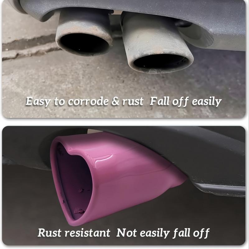 2.5-inch air inlet for car exhaust pipe, modified tailpipe for General Motors exhaust pipe, stainless steel muffler tip for tail
