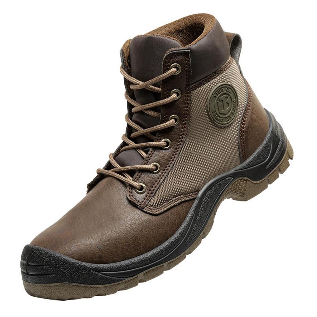Scarpe Antistatiche da Lavoro per Uomo, Scarpe da Lavoro Antisfondamento Alte alla Caviglia e Antiperforazione, Scarpe di Protezione di Sicurezza Resistenti all'Usura