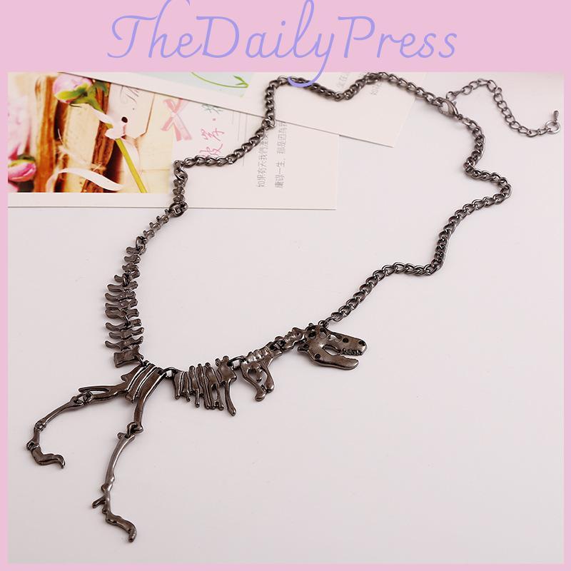 Personalized Dinosaur Skeleton Necklace With Alloy Material For Decor Daily