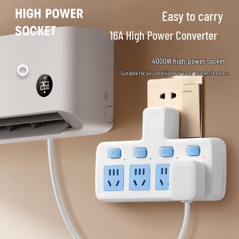 High-Power 16A Multi-Position Socket Board with USB