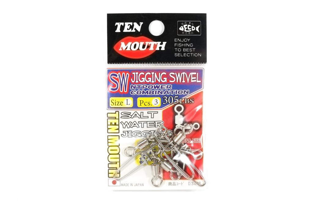 Ten Mouth Swivel SW Jigging Swivel D.SWN Size L (8919)