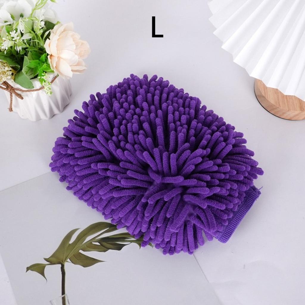 Car Wash Gloves Chenille Glove Plush Rags Thickened Double-sided Car Supplies Cleaning Tools Auto Acessories Car Detailing