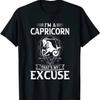 Astrology December January Birthday Capricorn Zodiac Sign T-Shirt