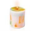 Unscented Wax Pillar Candle for Decor Multicolor (3 Inch - 3Pieces)