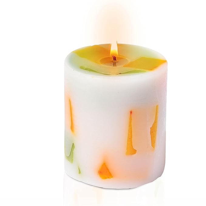 Vosková sloupová svíčka bez vůně pro dekoraci Vícebarevná (3 palce - 3 kusy)