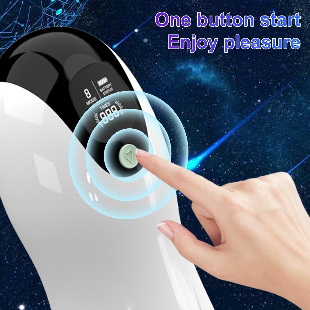 Automatic Male Masturbator Cup Sucking Vibration Blowjob Real Vagina Pocket Pussy Penis Oral Sex Machine Adult Sex Toys For