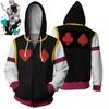 Hunter Hisoka Hunter Killua Zoldyck Zipper Jacket Cosplay Costume Hoodie Coat