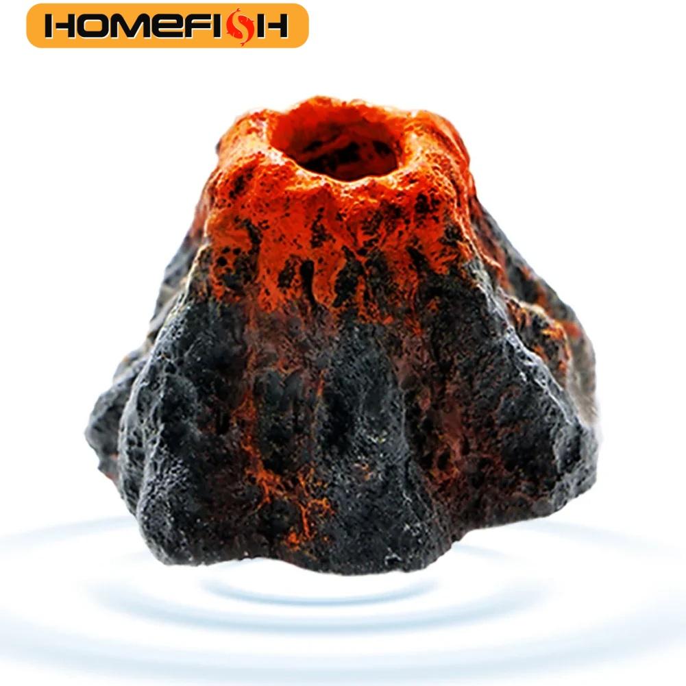 

HOMEFISH 1 шт. Ландшафтный дизайн аквариума Симуляция вулкана Аквариумные аксессуары Скала Аэратор Для насоса Пузырьковый камень Кислород