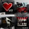 Rock U-U2 Band Music Cushion Cover Natural Linen Organic Fabric Double-Sided Printing Sofa Home Decor Gift Pillow Case
