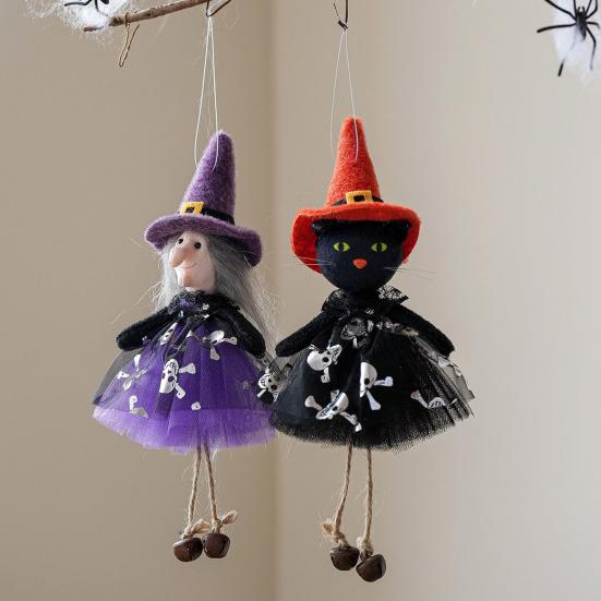 Halloween Ghost Pendant Hanging Ornament Easy to Install Funny Spooky Witch Pendant Festival Party Decoration