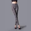 Skinny legíny s potiskem hadí kůže Leopard Slim kotníkové kalhoty jedné velikosti