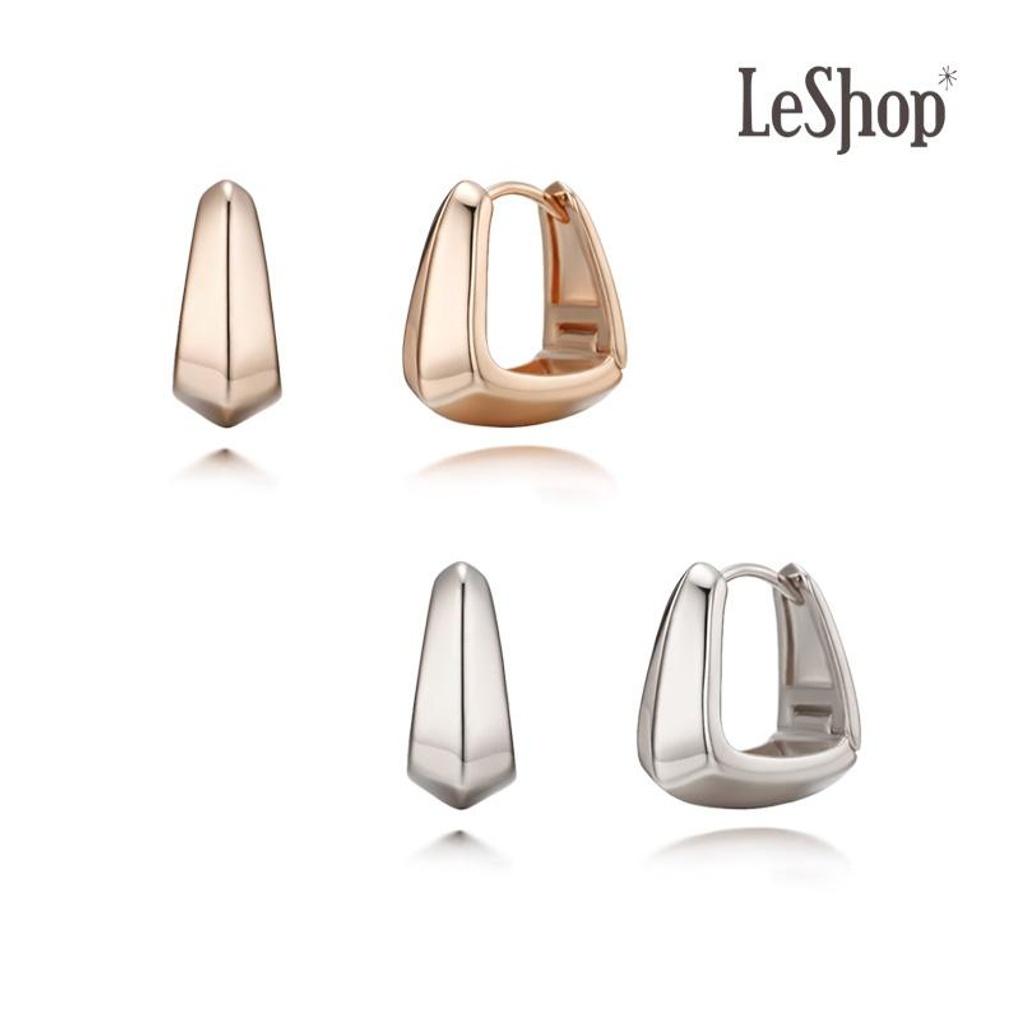 

[LsSHOP] 14K Edge Bold Earrings (Gold Plated)_LJ4044BRE