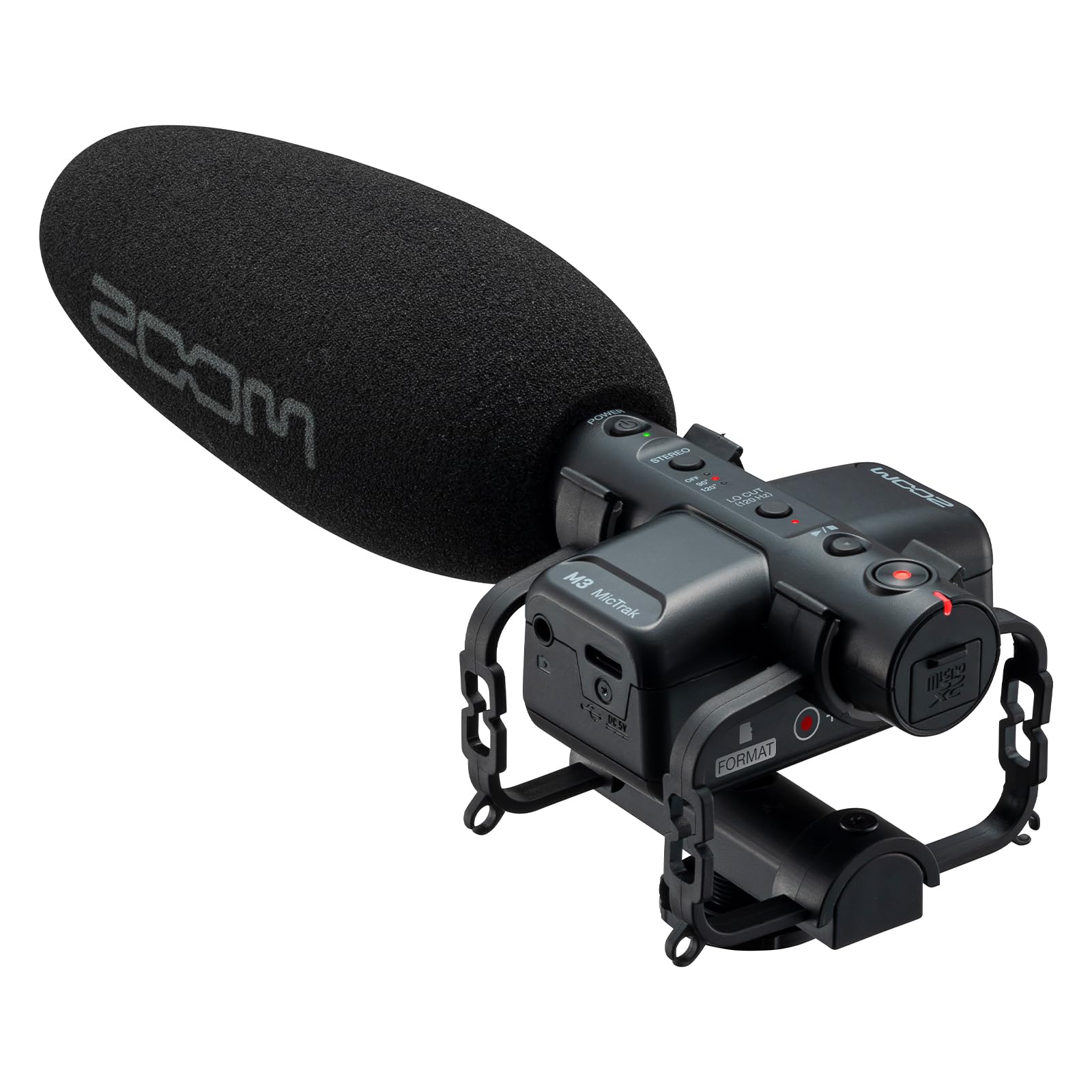 

ZOOM M3 32-bit Float-compatible On-Camera Recorder with Distortion-Free Shotgun Microphone, Stereo Recording, Ideal for Backup Recording, Genuine Dome