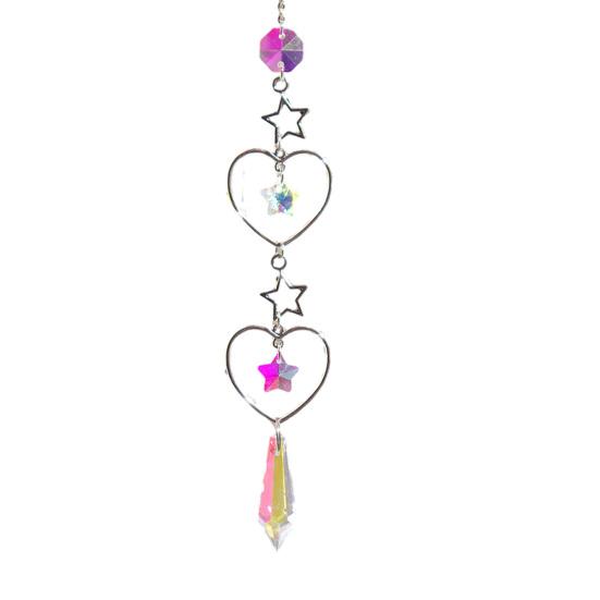 Colorful Crystal Suncatcher Hanging Sun Catcher for Windows Healing Crystal Decor for Home