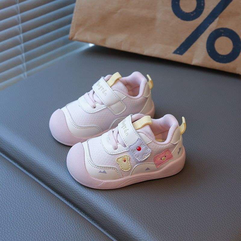 Baby Toddler Shoes Girls 2025 New Spring and Autumn Leather Shoes Non-slip 1 To 3 Years Old Functional Shoes Boys Shoes