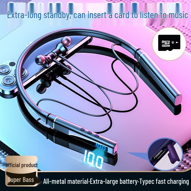 5.3 Wireless Bluetooth Neckband Headphones - Low Latency, High-Quality, Universal for Esports & Gaming