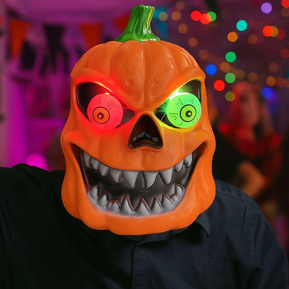 Trick or Treat Halloween Pumpkin Mask Orange Pumpkin Headgear  Birthday Party