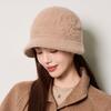 Mother Warm Hat Women's Autumn Winter Rabbit Hair Knitted Hat Middle-Aged and Elderly Thick Ear Protection Fisherman Hat