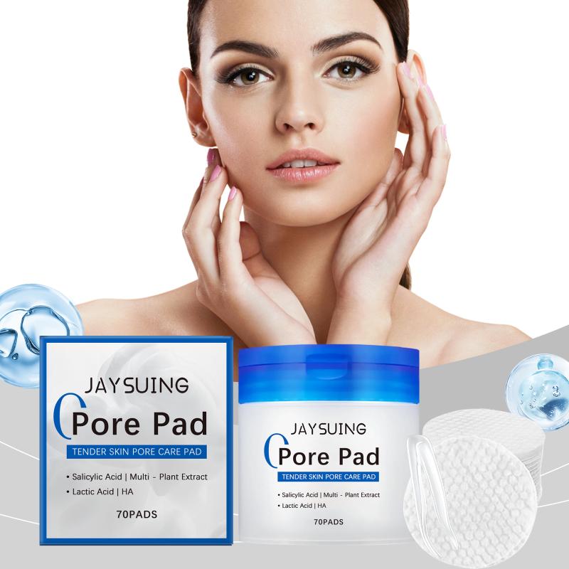 Salicylic Acid Turmeric Pore Cleansing Pads Exfoliating Oil Control Facial Blackhead Remover for Prone Skin Daily Care