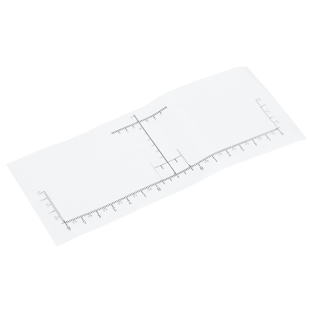 100pcs Eyebrow Ruler Disposable Eyebrow Ruler Sticker for Microblading with Standard Scale