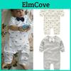Baby Long Sleeve Cotton Romper With Bow For Toddler Crawling And Play