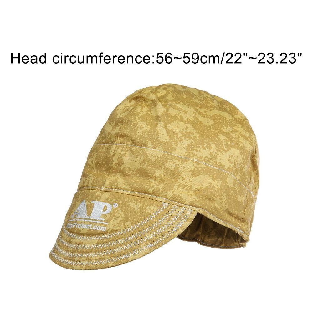 Durable Anti-scalding Welding Hat Sweat Absorption Flame Resistant Welder Work Cap Welding Protective Hats Welder Protection