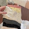 Thin Lace Socks - Children's Mid-length Socks with Wooden Ear Cuffs, Versatile with Bold Patterns, Long and Piled-up High Socks