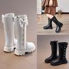 Girls Princess Boots Winter Bowknot Soft Soled Non-slip Outdoor Comfort Children High-top Boots Kids Leather Boots
