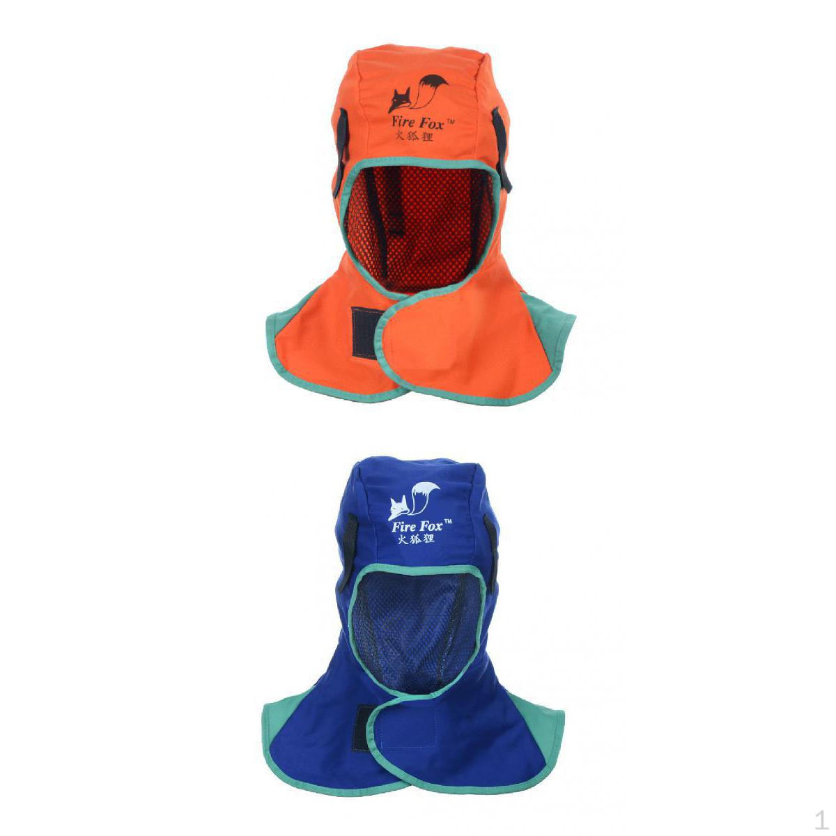 2 Piece Flame Retardant Helmet Welding Neck Protective Hood Head Cover