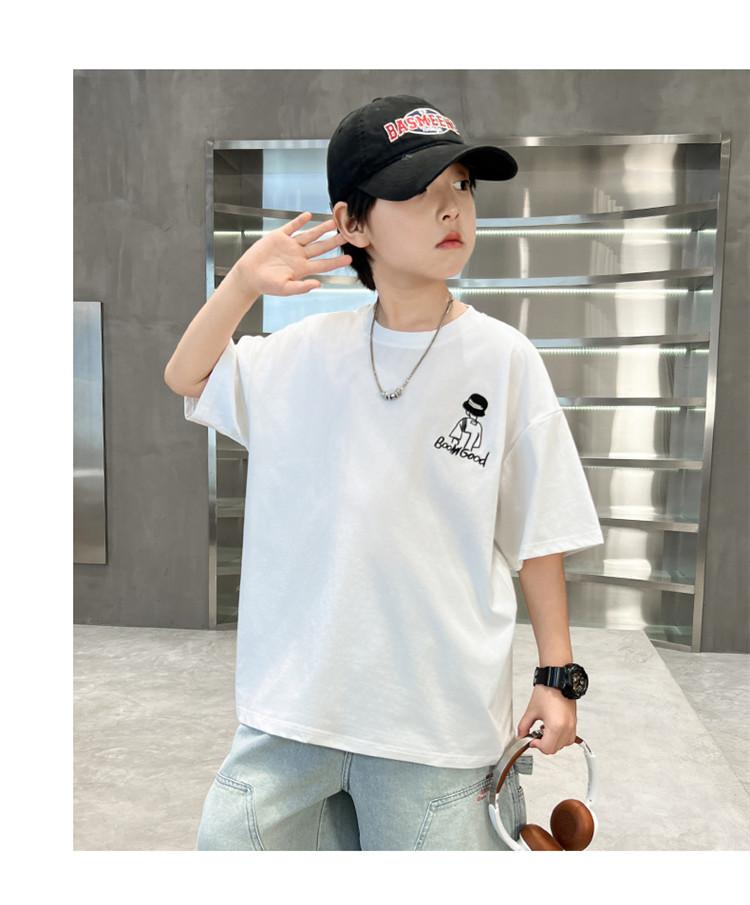 Boys' Fashion Short sleeved T-shirt Summer Thin Casual Top Trendy T Children's New Summer T-shirt