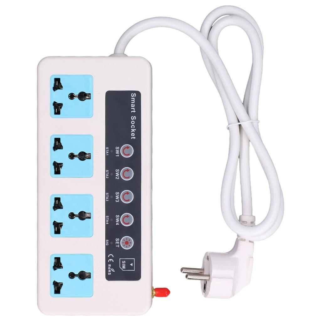 Smart Power Strip Corrosion Resistant Good Electrical Conductivity Remote Control Power Strip  90?