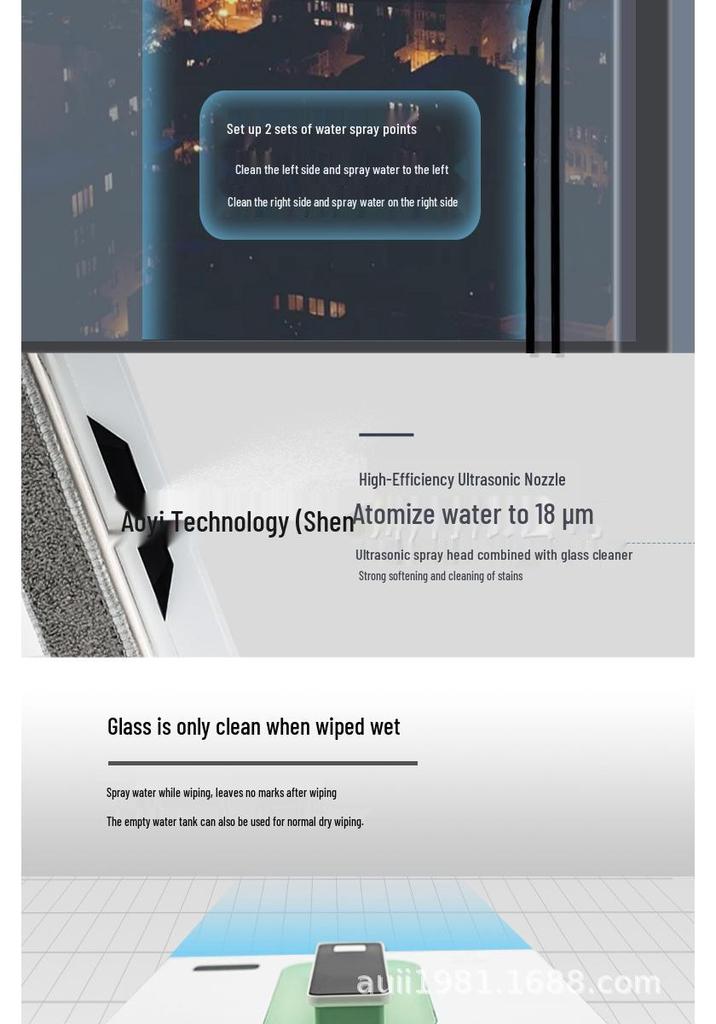 Smart Double-Sided Automatic Window Cleaning Robot for High-Rise and Outdoor Glass