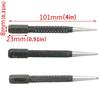 3pcs Non-Slip Center Pin Punch Set High-carbon Steel Center Punch for Alloy Steel Metal Wood Drilling Tool