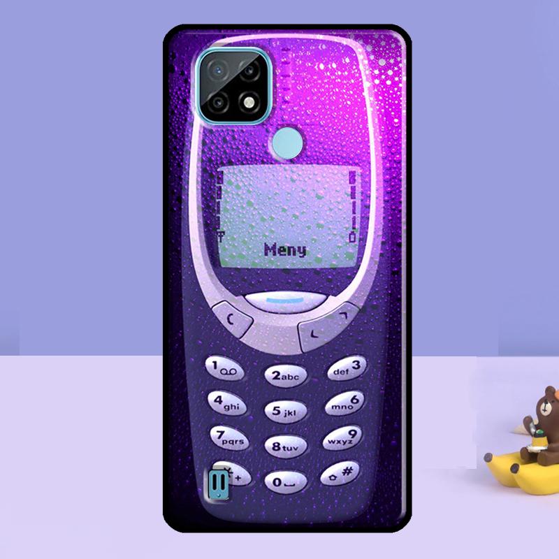 Retro Mobile Phone Case For Realme GT 7 Pro 6 6T C75 C67 C61 C55 C53 C51 C35 C21Y C25S 10 11 12 13 14 Pro Plus