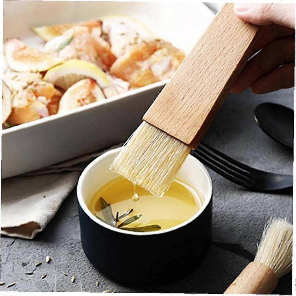 Wood Oil Brushes Brush Handle Grill Butter Kitchen Pastry Brush Cooking Honey Sauce Brush Bakeware