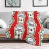 Funny Ketchup Label Throw Blanket Portable Lightweight Blanket for Travel Camping